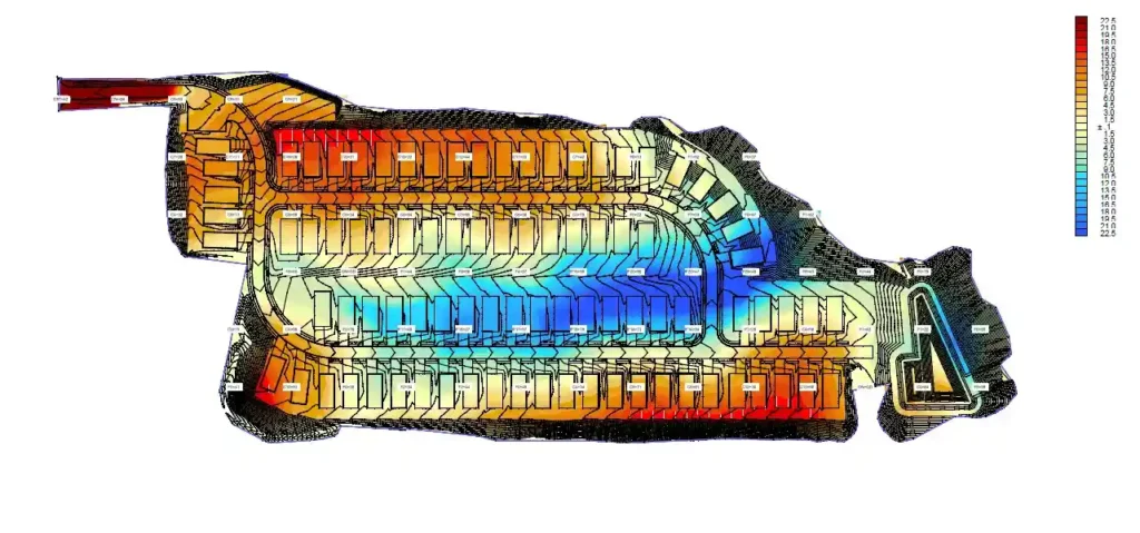 Full Sitework Takeoff - AGTEK - cut fill map view